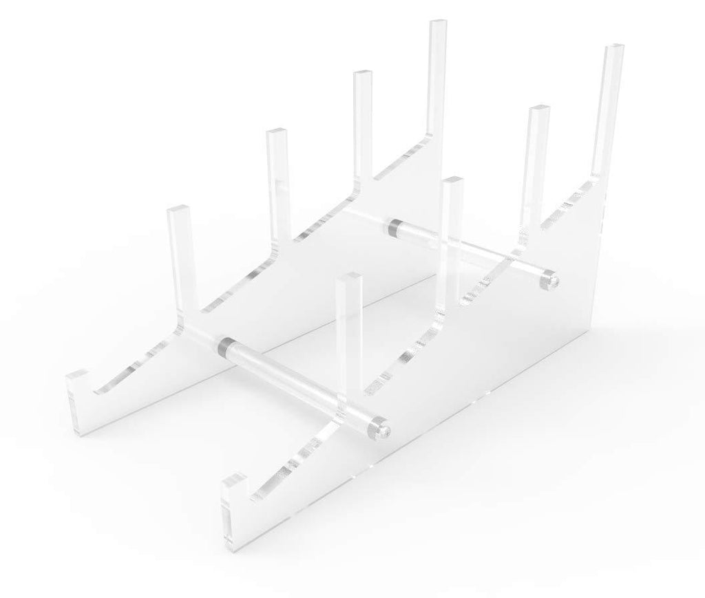 NewNest Australia - FixtureDisplays Medium Multiple Plate Acrylic Rack Display Holder 10749 