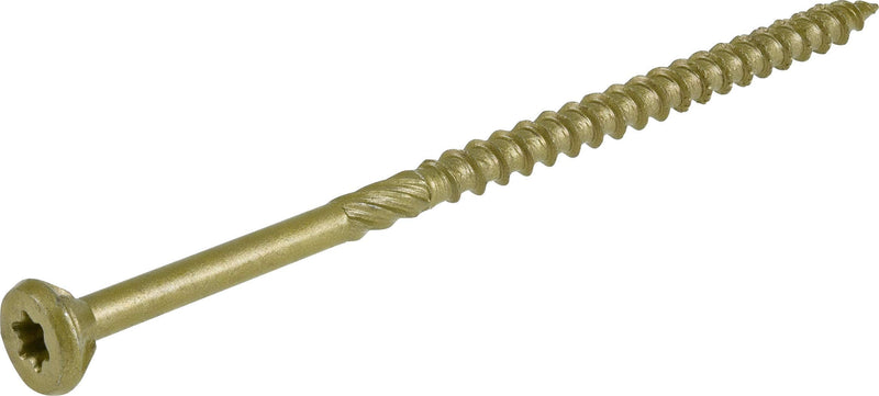 Power Pro 48604 Wood Screws, #10 x 4", Premium Outdoor Deck Screws, Rust Resistant, Epoxy Coated Bronze, 1lb Box, 52 pcs - NewNest Australia