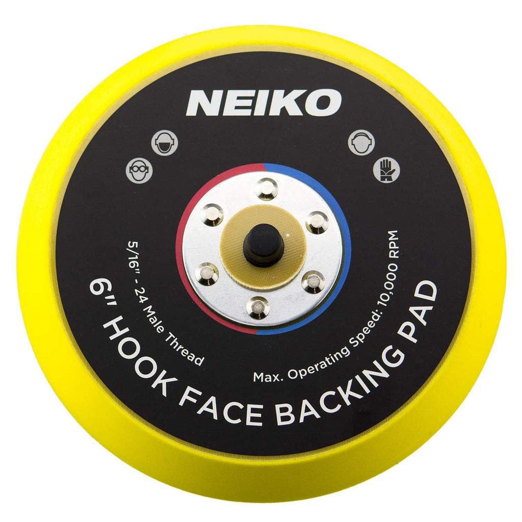 Neiko 30263A Sanding Pads 6-Inch Hook and Loop Face for Random Orbital Sanders, 1 Piece - NewNest Australia