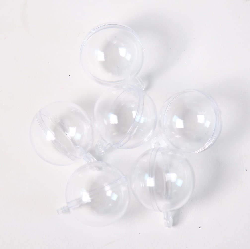 NewNest Australia - Patty Both 30mm Clear Plastic Acrylic Fillable Ball Ornament - Pkg of 24 