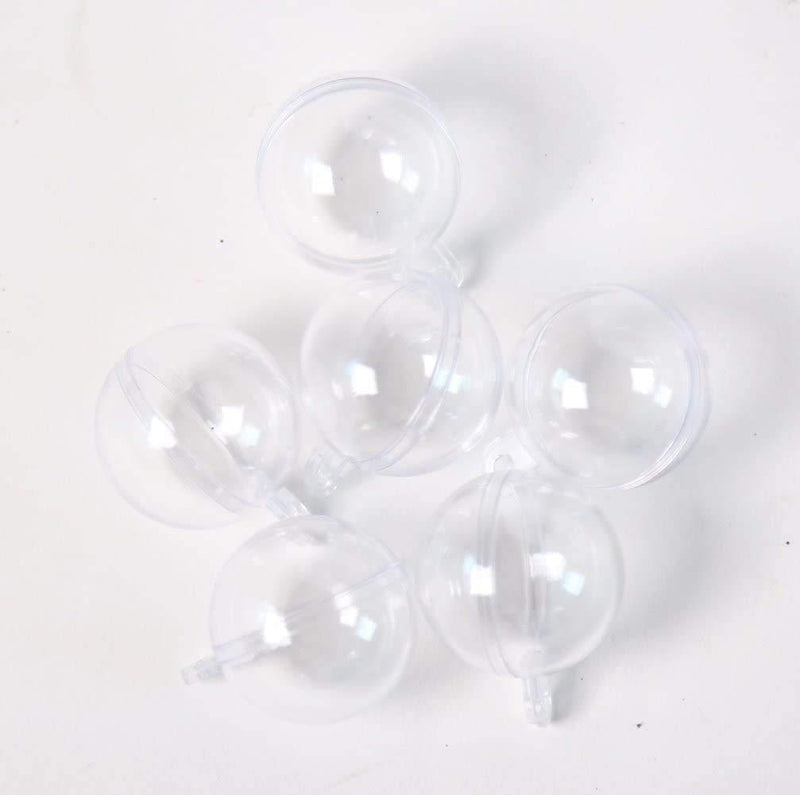 NewNest Australia - Patty Both 30mm Clear Plastic Acrylic Fillable Ball Ornament - Pkg of 24 