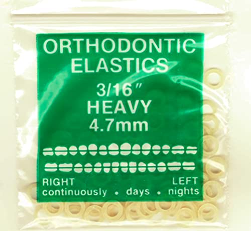 Cayenas Orthodontic Gap Teeth Bands 3/16 Heavy - 100 Bands Per Pack - NewNest Australia