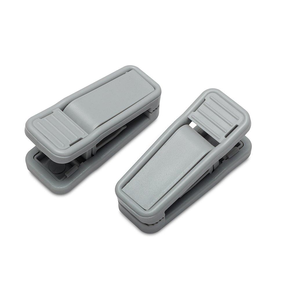 NewNest Australia - HOUSE DAY 20 Pack Plastic Finger Clips for Hangers, Grey Pants Hanger Clips, Strong Pinch Grip Clips for Use with Slim-line Clothes Hangers, Clips for Velvet Hangers 