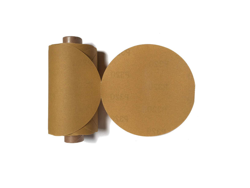 BAOSTC Gold Sanding Disc Roll 6" PSA Sticky back,100pcs/Roll,320Grit,Premium quality for Auto Body P320 - NewNest Australia