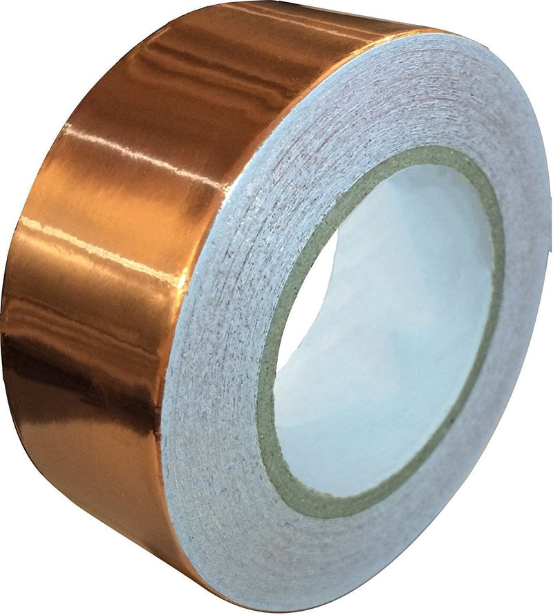 Copper Tape Conductive Adhesive [1 Inch x 66ft] Copper Foil Tape for EMI Shielding Barrier, Guitar Cavity, Electrical Conductive for Soldering, Stained Glass, and More - NewNest Australia