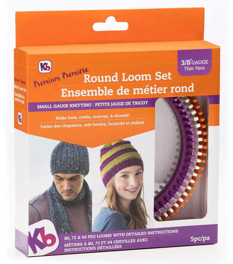Authentic Knitting Board ' Premium' Round Knitting Loom Set, 3/8" Gauge - NewNest Australia