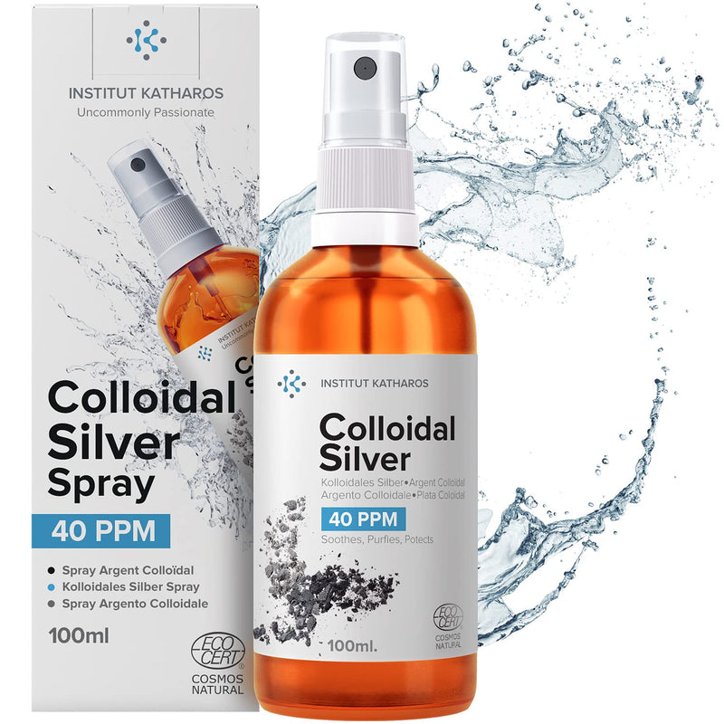 Premium Colloidal Silver Spray ● 40ppm 3.4 fl oz ● Optimal Concentration Formula, Smaller Particles, Better Results ● Laboratory Certified ● Liquid Silver with Free Spray Bottle to Fill & Ebook - NewNest Australia