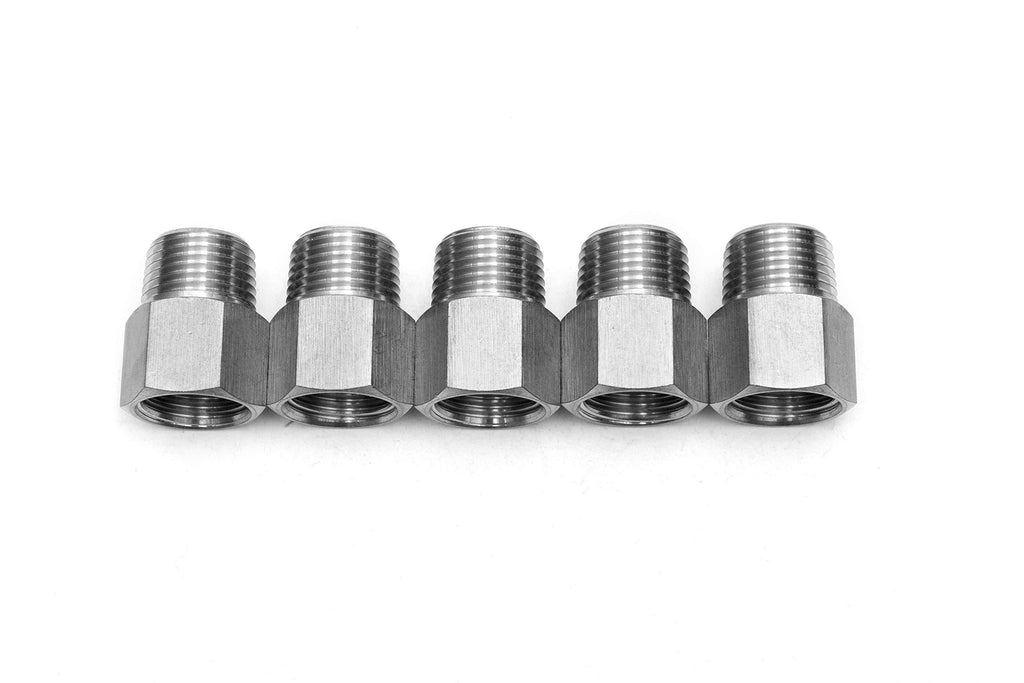 LTWFITTING Bar Production Stainless Steel 316 Pipe Fitting 1/2" Female x 1/2" Male NPT Adapter Air Fuel Water (Pack of 5) - NewNest Australia