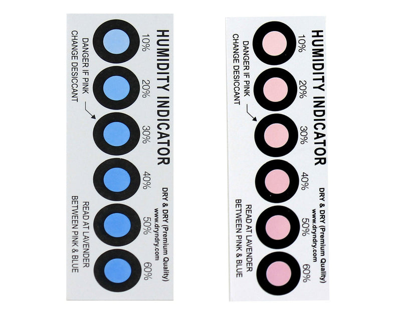 Dry & Dry Premium Humidity Indicator Cards 20 Pack(Reusable) - 10-60% 6 Spot(20 Cards) - NewNest Australia