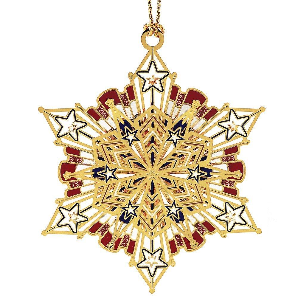 NewNest Australia - ChemArt Americana Snowflake Ornaments 