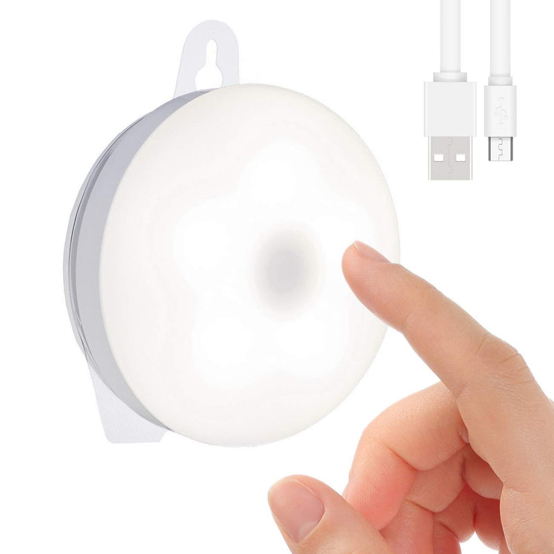 Rechargeable Touch Light, RTSU DIY Stick Anywhere Led Night Light Touch Lamp Tap Light (Touch Sensor Switch, Stepless Dimmer, Last Setting Memory, Built-in Battery Powered, Warm White Light) - NewNest Australia