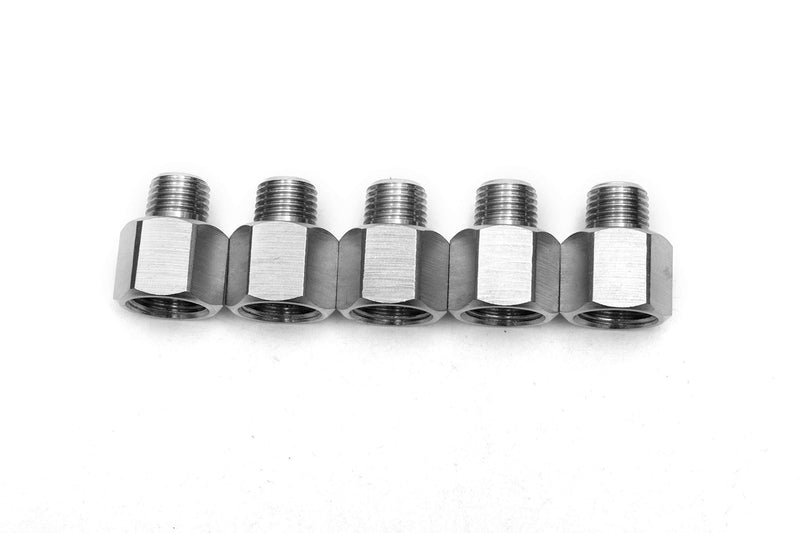 LTWFITTING Bar Production Stainless Steel 316 Pipe Fitting 3/8" Female x 1/4" Male NPT Adapter Air Fuel Water (Pack of 5) - NewNest Australia