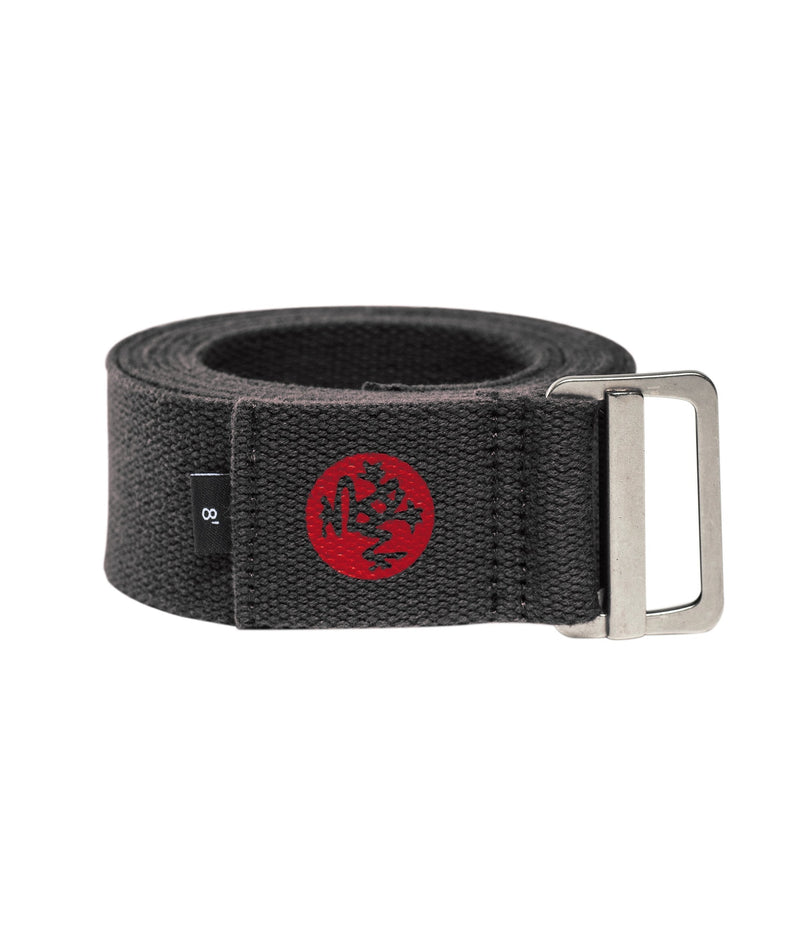 Manduka Align Yoga Strap – Strong, Durable Cotton Webbing with Adjustable Buckle for Secure, Slip-Free Support for Stretching, Yoga, Pilates and General Fitness. Thunder 8 Feet - NewNest Australia