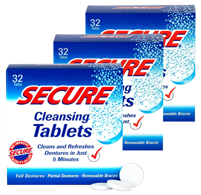 Secure Cleansing Tablets 32 tabs (3 boxes of 32) - NewNest Australia
