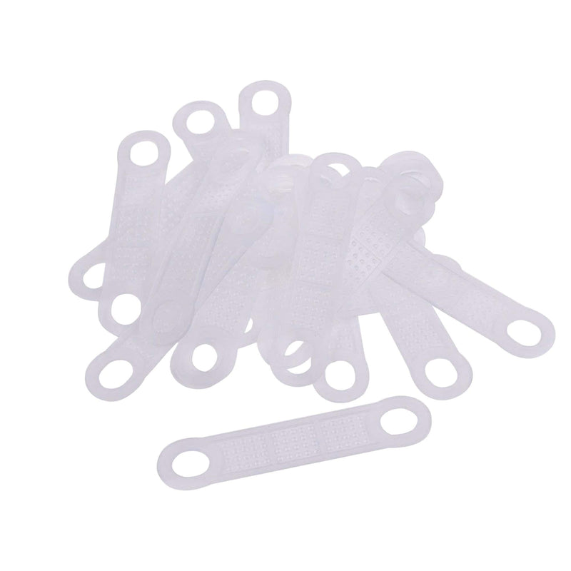 NewNest Australia - BCP 50 Pcs Clear Non-Slip Rubber Clothes Hanger Grips Clothing Hanger Strips 