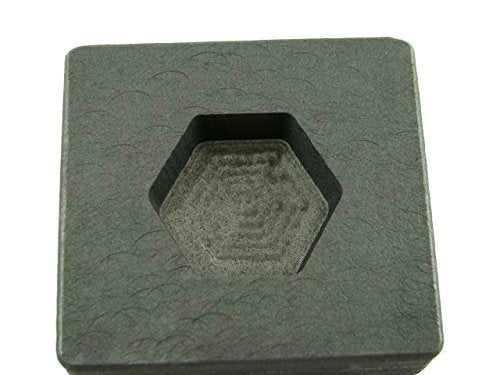 2 oz Hexagon Gold Bar High Density Graphite Mold 1 oz Silver - NewNest Australia
