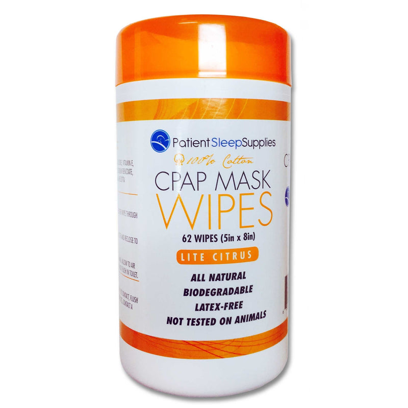 Patient Sleep Supplies CPAP Mask Wipes (Lite Citrus) - NewNest Australia