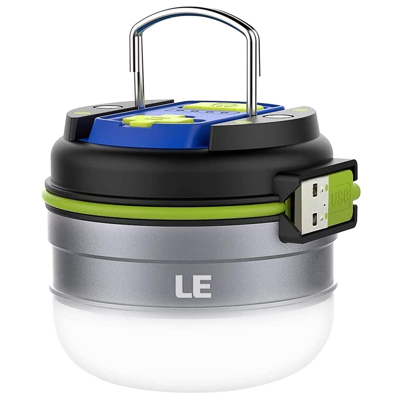 LED Camping Lantern Rechargeable, 280LM, 3 Light Modes, 3000mAh Power Bank, Waterproof, Perfect Mini Flashlight with Magnetic Base for Hurricane Emergency, Outdoor, Hiking, Home and Car by LE - NewNest Australia