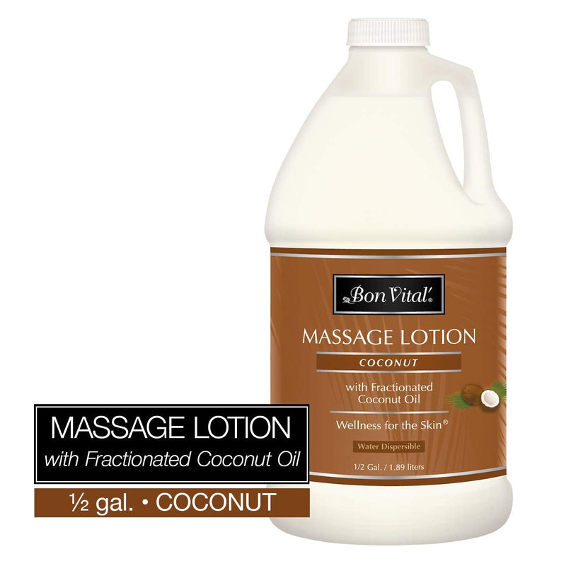 Bon Vital Massage Lotion, Lightweight Massage Lotion, Provides a More Relaxing Massage with Intense Skin Hydrating and Moisturizing 8 Ounce Coconut - NewNest Australia