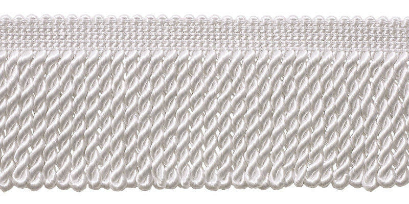 DÉCOPRO 10 Yard Value Pack|2.5 Inch Bullion Fringe Trim|Style# EF25 Color: A1 - White|9.5 Meters / 30 Ft - NewNest Australia