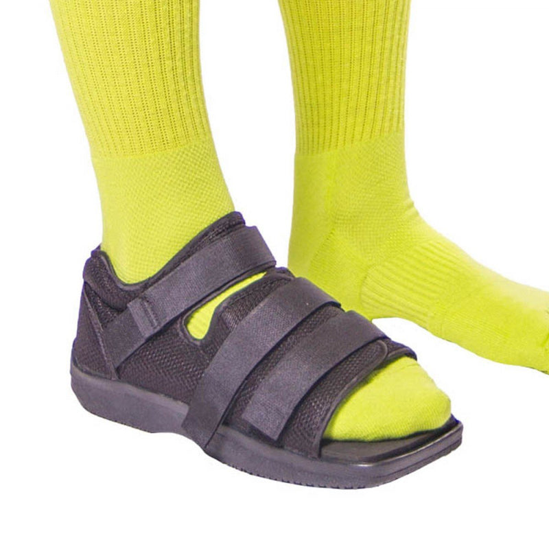 BraceAbility Post-op Shoe for Broken Foot or Toe | Medical/Surgical Walking Boot Cast, Stress Fracture Brace & Orthopedic Sandal with Hard Sole (Small - Female) Small (Pack of 1) - NewNest Australia