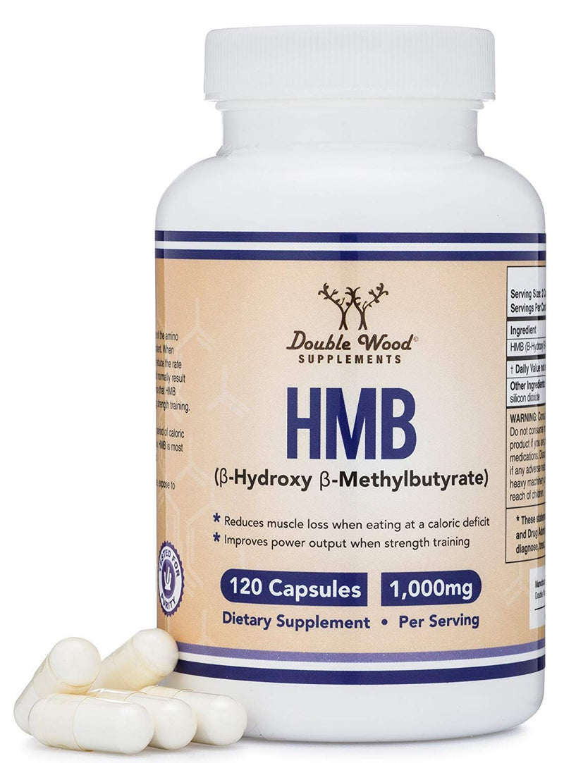 HMB Supplement, Third Party Tested, for Muscle Recovery, Growth, and Retention (Protein Synthesis) - Made in USA, 120 Capsules, 1000mg Per Serving - NewNest Australia