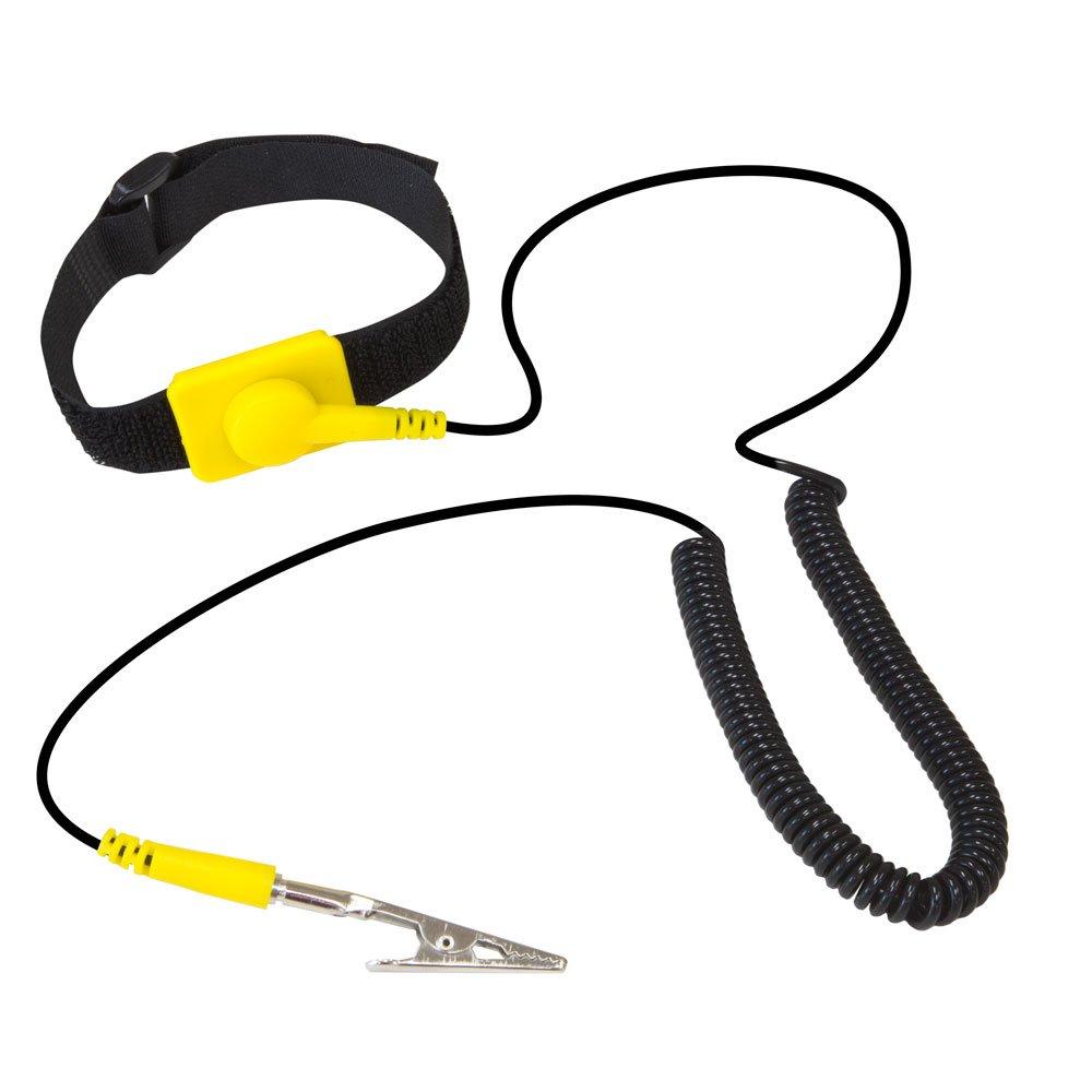 KingWin ATS-W24YKingwin Anti Static Wrist Strap Yellow, Adjustable ESD Wrist Band Fits Your Wrist Comfortably. Grounding Bracelet to Protect Your PC Computer or Electronics from Static Electricity Yellow Single Pack - NewNest Australia