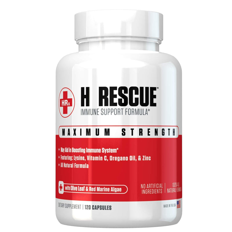 H Rescue Immune Support Formula, Lysine, Zinc, Vitamin C, Oregano Oil, 120 Caps - NewNest Australia