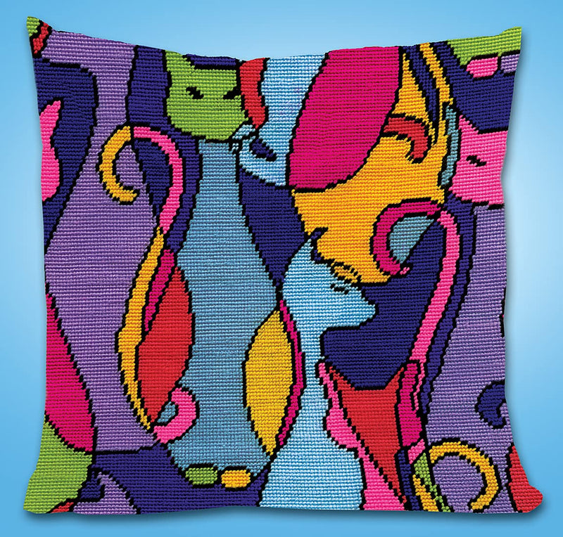Tobin Design Works Crafts Needlepoint Kit, 12"x12" Stitched in Yarn - NewNest Australia