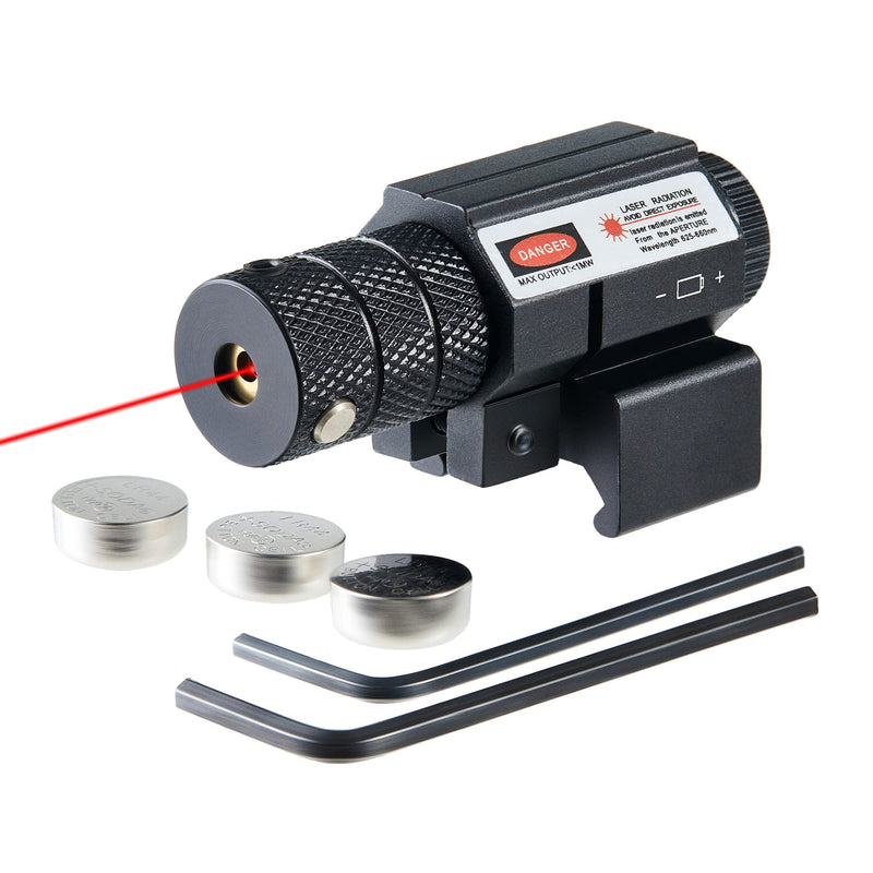 Pinty Compact Tactical Red Laser Sight with Picatinny Mount Alan Wrenches for Hunting - Easy and Bright - NewNest Australia