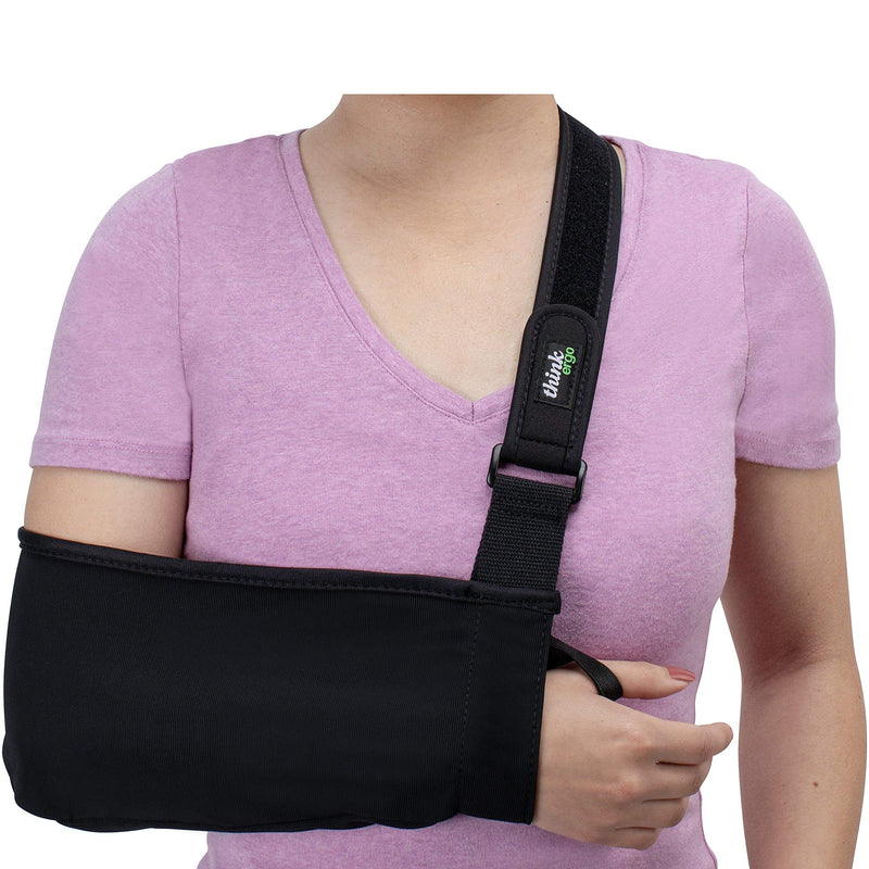 Think Ergo Arm Sling Sport - Lightweight, Breathable, Ergonomically Designed Medical Sling for Broken & Fractured Bones - Adjustable Arm, Shoulder & Rotator Cuff Support (Small/Youth) Small/Youth - NewNest Australia