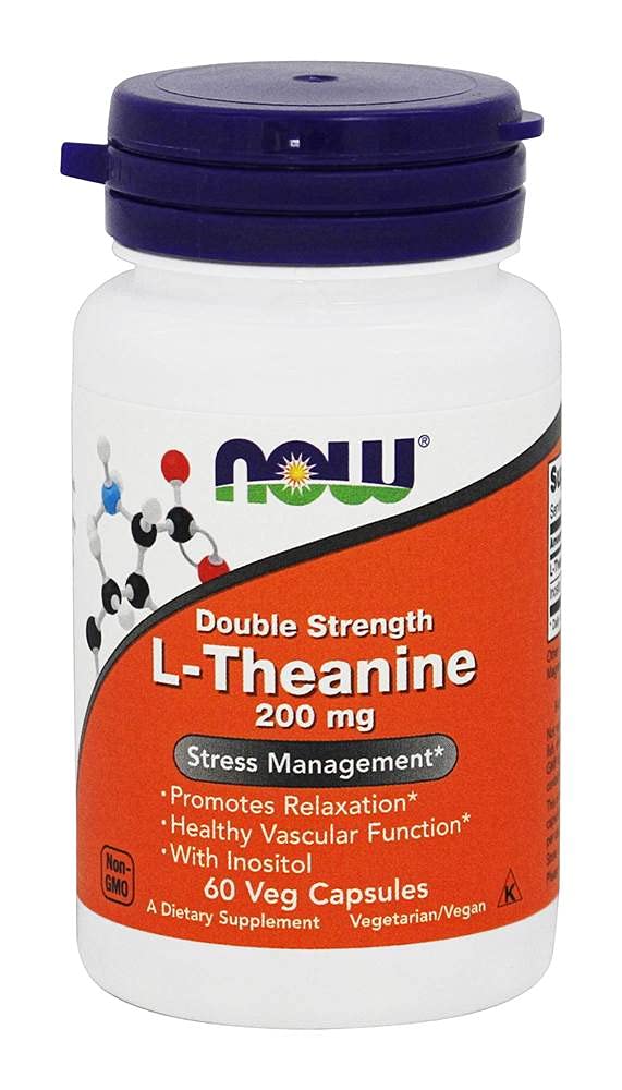Now Foods L-Theanine 200 Mg 60 Veg Caps Pack of 2 - NewNest Australia