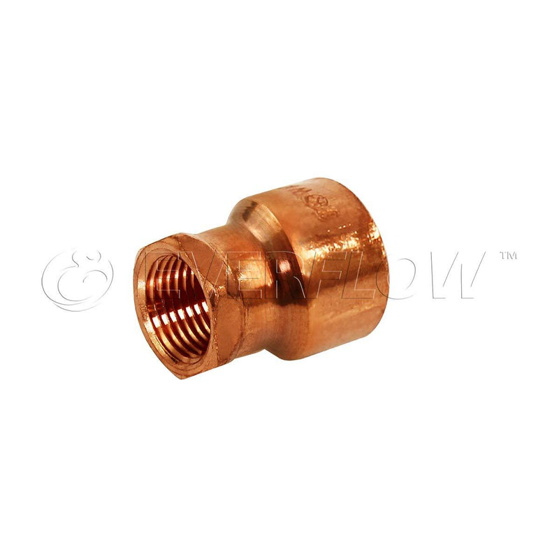 Supply Giant DDGA0121 Female Adapter Fitting with C X F Connections, 1/2 X 3/8, Copper - NewNest Australia