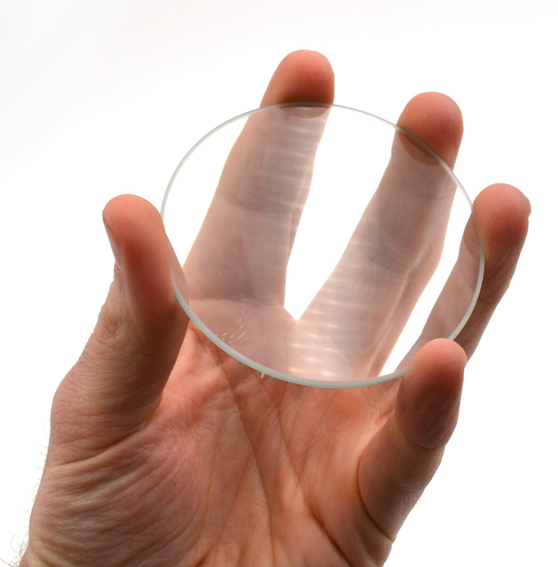 Double Convex Lens, 300mm Focal Length, 3" (75mm) Diameter - Spherical, Optically Worked Glass Lens - Ground Edges, Polished - Great for Physics Classrooms - Eisco Labs - NewNest Australia