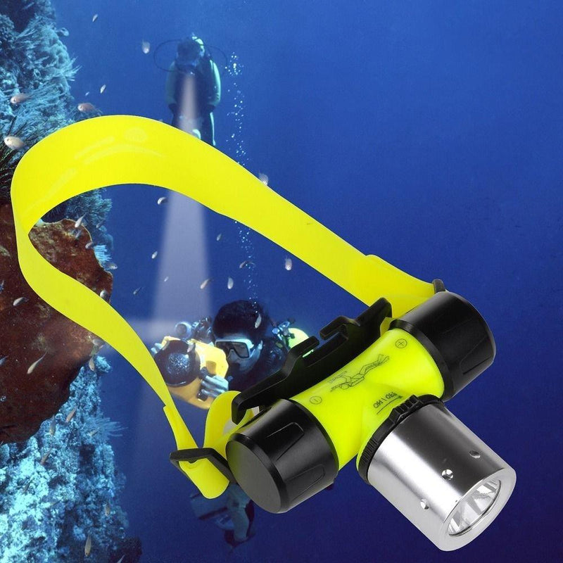 Goldengulf Cree L2 Waterproof Diving Swimming Hiking Camping Hunting Fishing Headlamp Underwater 1200 Lumen Safety Head Light Flashlight - NewNest Australia
