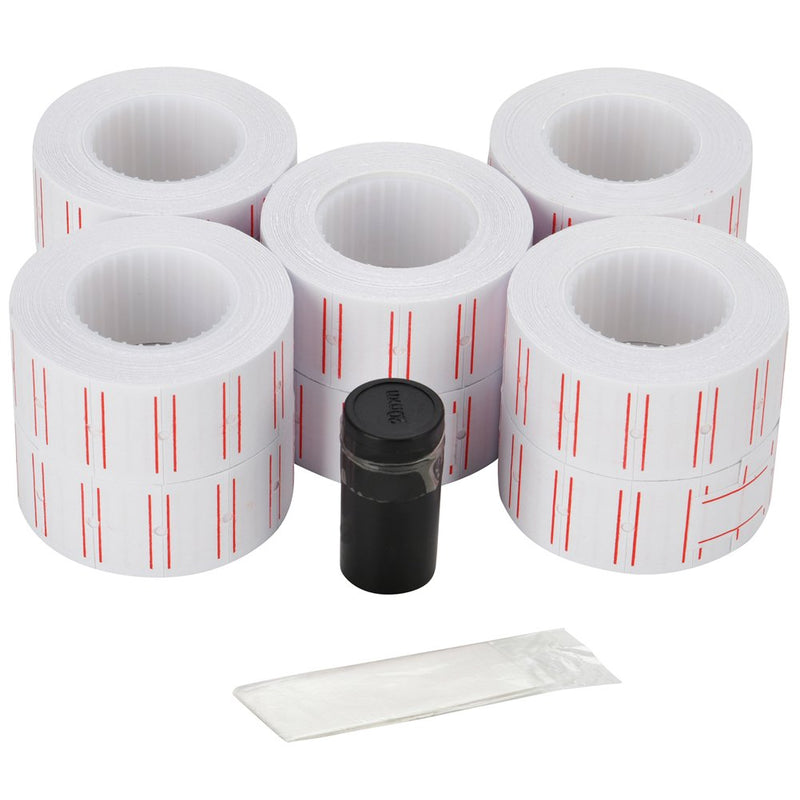 MFLABEL 10 Rolls 6000pcs White Price Gun Labels for Mx-5500 - NewNest Australia