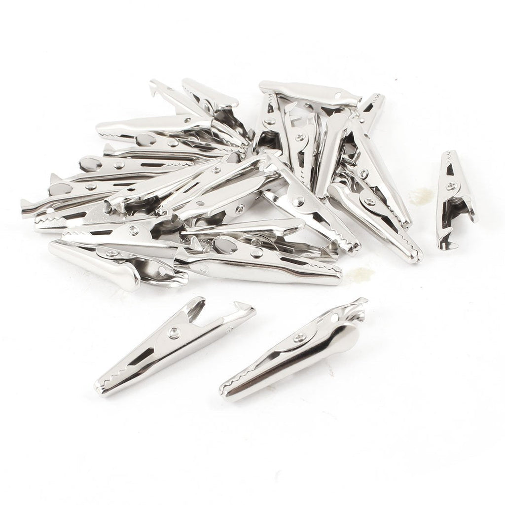 Honbay 25Pcs Silver Tone Alligator Clips Test Lead Crocodile Clamps - NewNest Australia