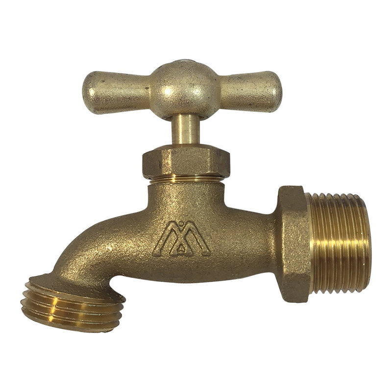 Brass Hose Bibb Compares to Arrowhead Brass 3/4"Male NPT Inlet with 3/4 water hose outlet ideal for gardens and patios Llave de Manguera o Nariz 3/4" [79-112] - NewNest Australia