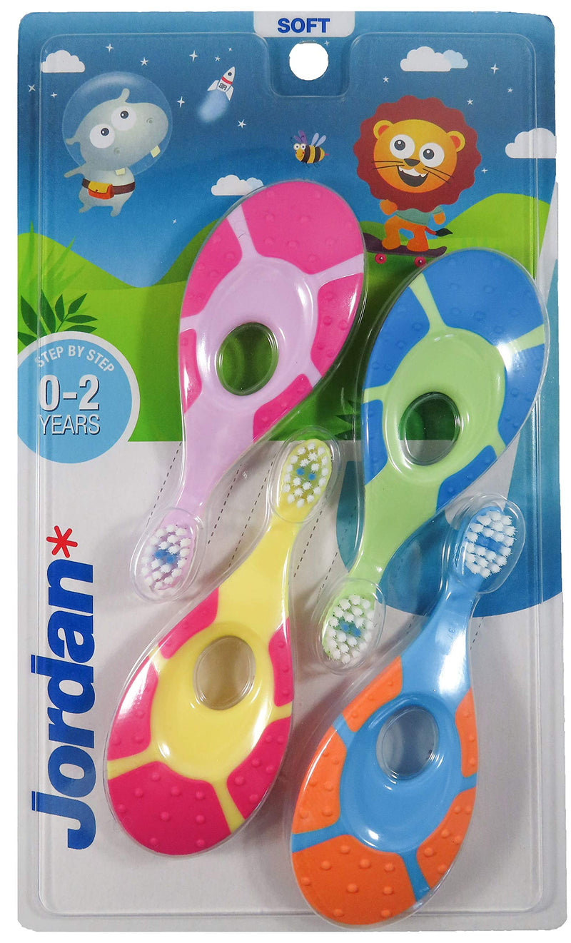 Baby Toothbrush, 0-2 Years, Soft Bristles 4 Count (Pack of 1) - NewNest Australia