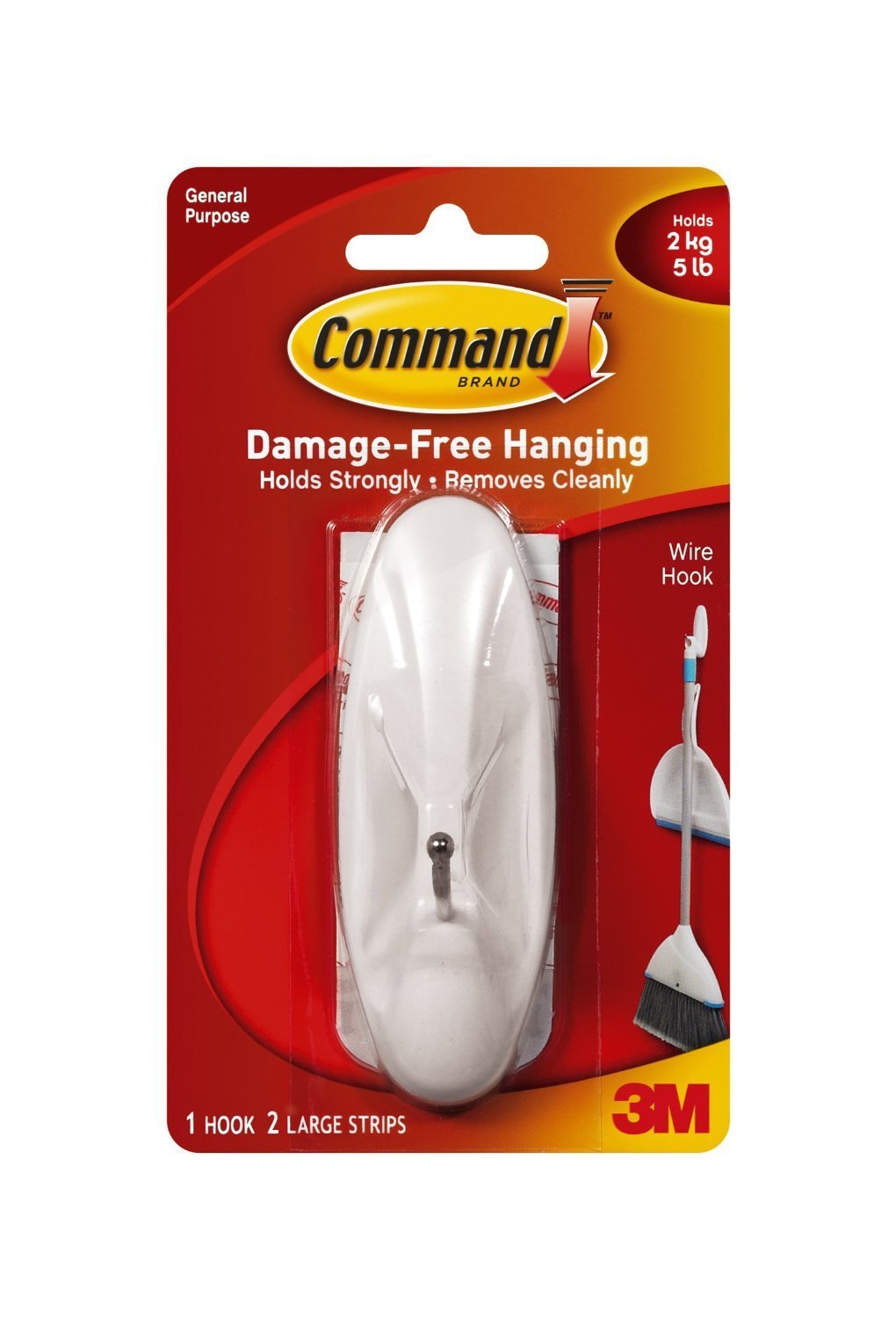 NewNest Australia - Command Large Wire Hook, 2 Pack 