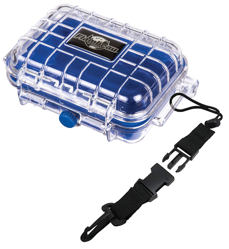 Flambeau Outdoors 102HD HD Tuff Box 100 with Zerust Anti-Corrosion Liner, Dry Box Storage, X-Small, Blue/Clear - NewNest Australia