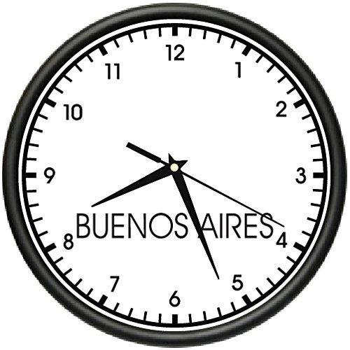 NewNest Australia - Buenos Aires TIME Wall Clock World time Zone Clock Office Business 