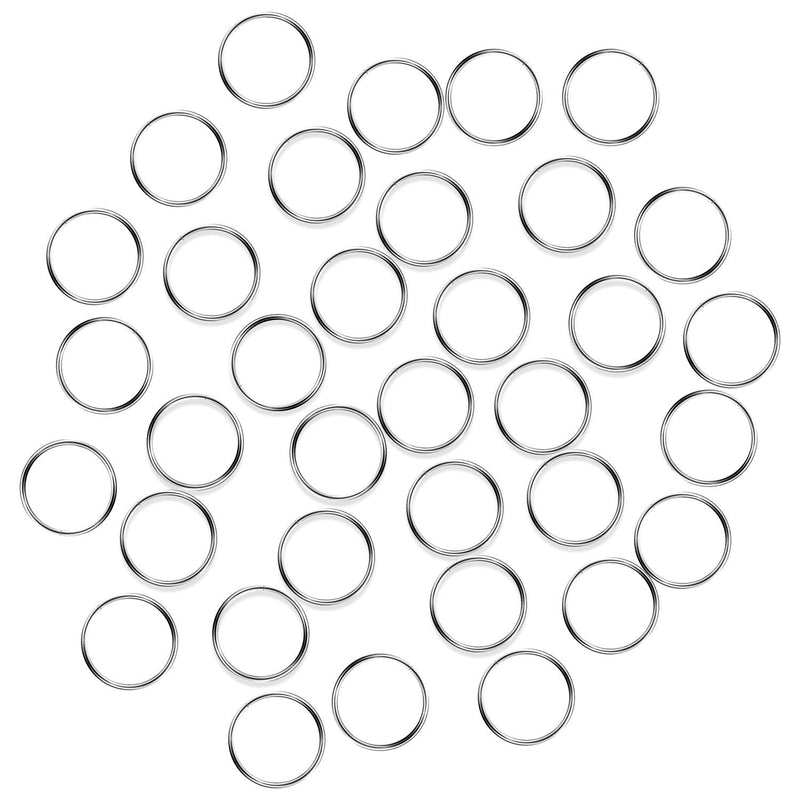 Fushing 100Pcs Stainless Split Rings, Crystal Chandeliers Connectors for Chandelier, Curtain,Suncatchers, Crystal Garland,Necklaces, Keys, Earrings, Jewelry Making and Craft Ideas(12mm) 12mm - NewNest Australia
