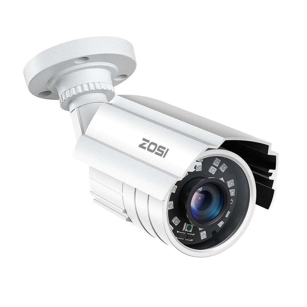 ZOSI 2MP HD 1920TVL Outdoor Indoor Security Camera 1080p (Hybrid 4-in-1 HD-CVI/TVI/AHD/960H Analog CVBS), 24PCS LEDs, 80ft IR Night Vision, Weatherproof Surveillance CCTV Bullet Camera 1 Camera - NewNest Australia