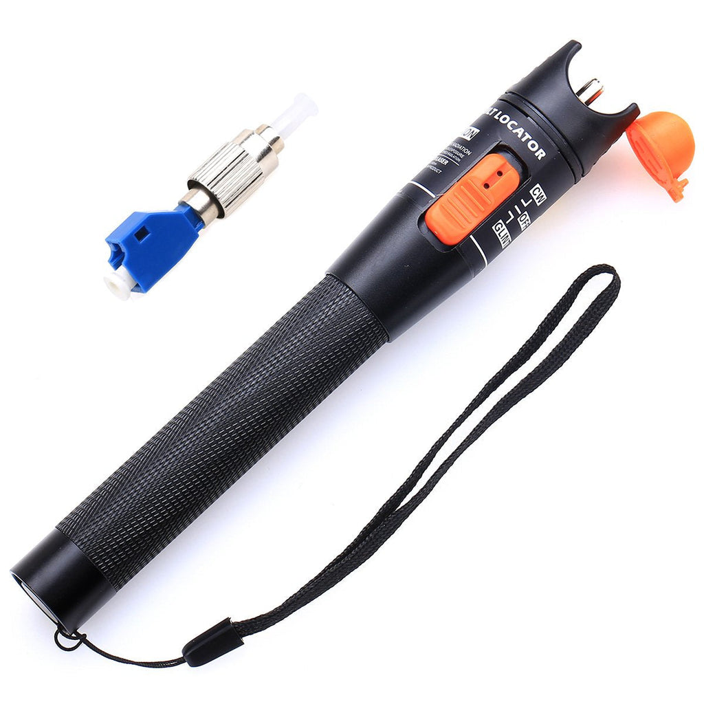 Visual Fault Locator Fiber Optic Cable Tester Tools Aluminium Alloy 10KM VFL for FC,SC,ST & LC Adapters - NewNest Australia