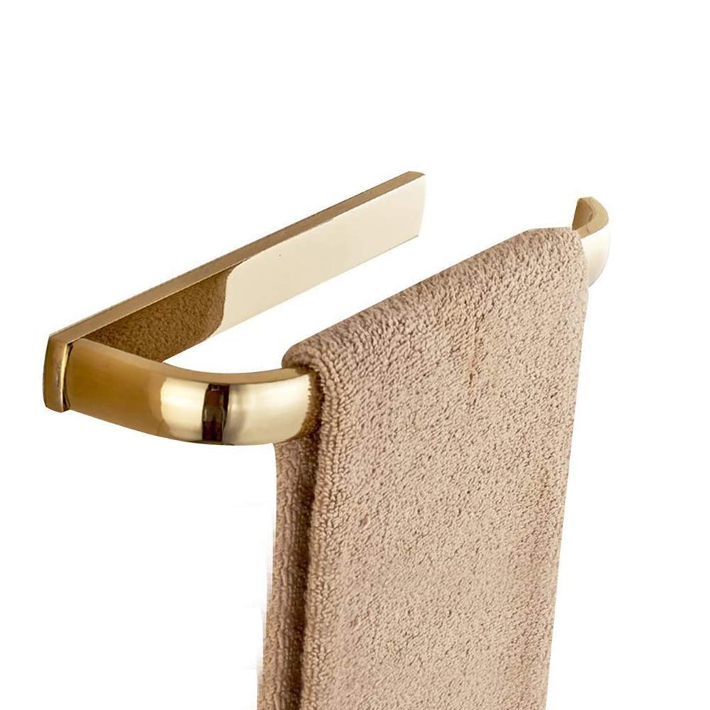 Leyden Gold Towel Ring Bathroom Polished Brass Hand Towel Holder Rack Wall Mounted Golden Bathroom Accessories Half Open Towel Rail - NewNest Australia