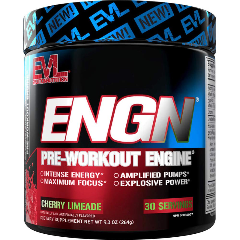 Evlution Nutrition ENGN Pre-Workout, Pikatropin-Free, 30 Servings, Intense Pre-Workout Powder for Increased Energy, Power, and Focus (Cherry Limeade) Cherry Limeade - NewNest Australia