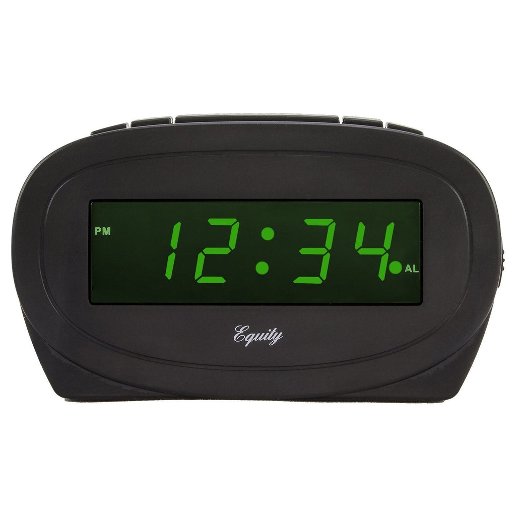 NewNest Australia - Equity by La Crosse 30226 Digital Green LED Electric Alarm Clock 