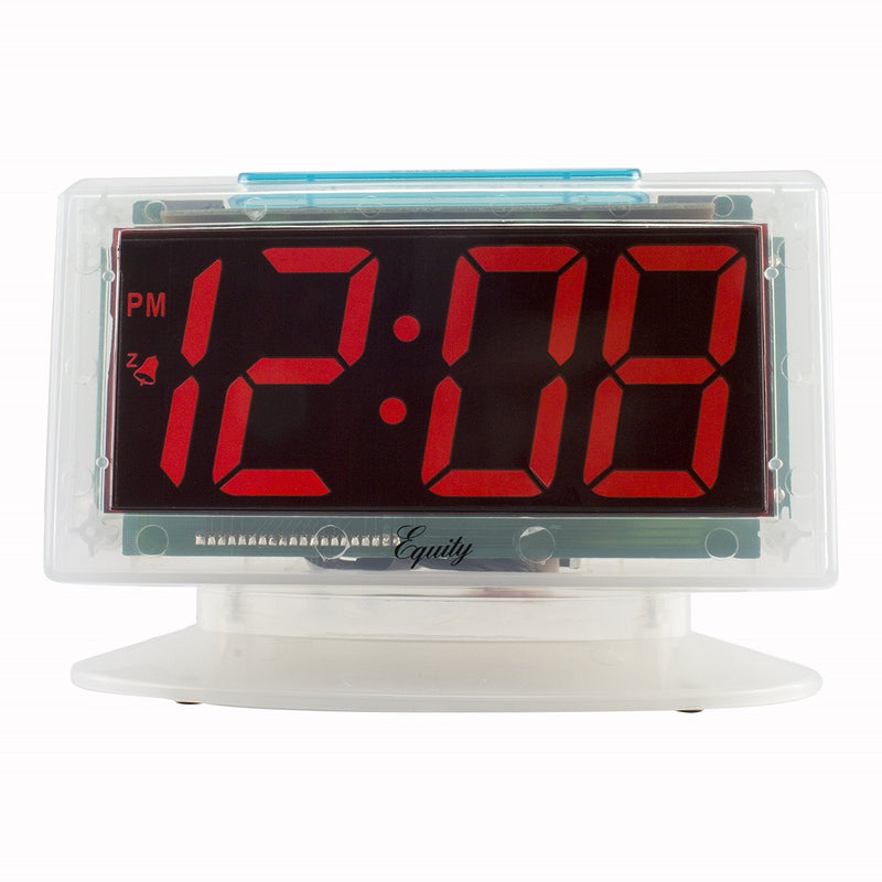 NewNest Australia - Equity by La Crosse 30040 Jumbo Clear 1.8 in. Red LED Electric Alarm Clock 