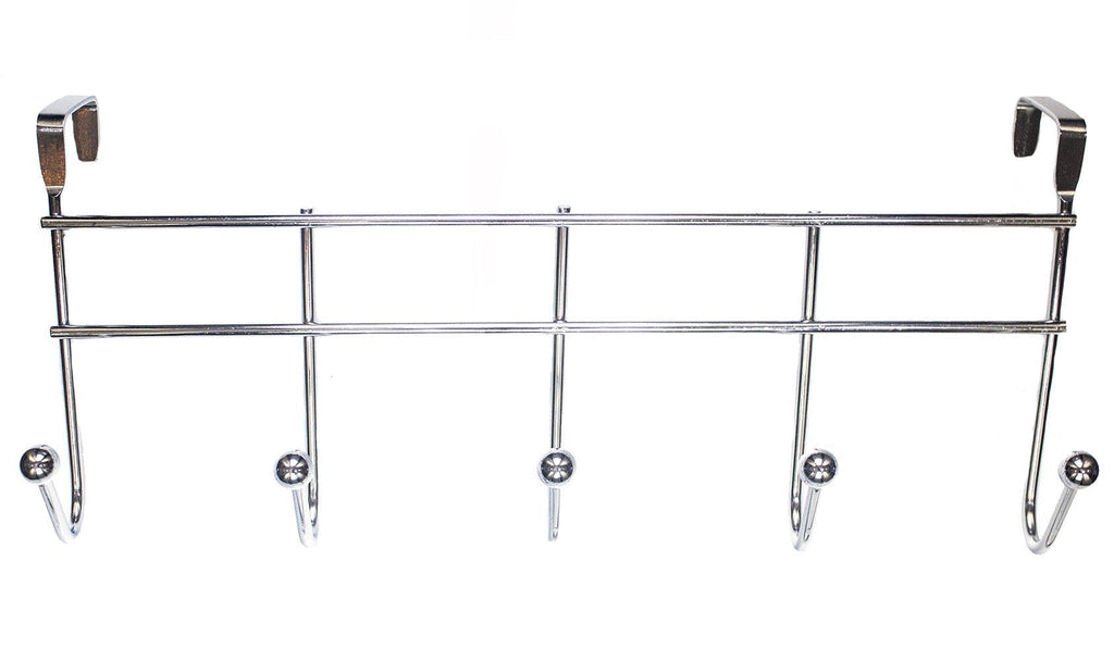 NewNest Australia - Sturdy Over The Door 5 Hook Hanger - Hangs Shirts, Coat Hooks, Towel Rack, Robes, Perfect Hat Rack 